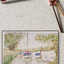Mi proyecto del curso: Pintura en acuarela de paisajes marinos. Projekt z dziedziny  Malarstwo, Malowanie akwarelą, Ilustracja naturalist i czna użytkownika Judith Valle Jiménez - 23.10.2023