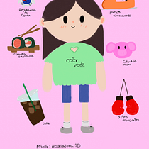 Mi proyecto del curso: Creación de personajes kawaii en 3D con Blender Ein Projekt aus dem Bereich Traditionelle Illustration, Design von Figuren, Digitale Illustration, 3-D-Modellierung und Manga von Maria Gimeno Olazaran - 09.02.2024