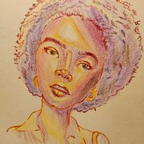 My project for course: Vibrant Portrait Drawing with Colored Pencils. Drawing, Portrait Drawing, Sketchbook, and Colored Pencil Drawing project by jwsierra4 - 10.24.2023