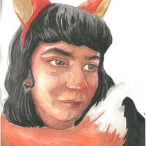 Mi proyecto del curso: Retrato ilustrado en acuarela. Un projet de Illustration traditionnelle, Beaux Arts, Peinture, Dessin, Aquarelle, Dessin de portrait , et Dessin artistique de Pricope Andreea Laura - 24.10.2023
