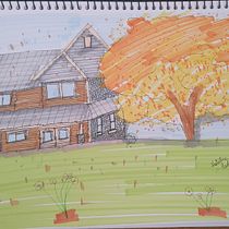 Meu projeto do curso: Desenho arquitetônico expressivo com marcadores coloridos. Sketching, Drawing, Architectural Illustration, Sketchbook & Ink Illustration project by nataliakadosh - 10.24.2023