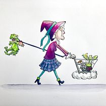 Mein Abschlussprojekt für den Kurs: Ausdrucksstarkes Character Design mit Aquarell und Tinte. Un progetto di Illustrazione tradizionale, Character design, Pittura, Bozzetti, Disegno, Pittura ad acquerello, Stor, telling, Disegno artistico, Illustrazione infantile e Narrativa di Miriam - 24.10.2023