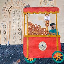 Inspired by Istanbul. Traditional illustration, Collage, Paper Craft, Children's Illustration, Creating with Kids, and Narrative project by CHLOE LESTER - 10.25.2023