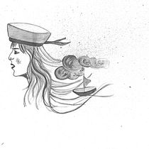 Mon projet du cours : Illustration de personnages de A à Z : visages et silhouettes. Projekt z dziedziny Trad, c, jna ilustracja, Projektowanie postaci, R, sunek ołówkiem,  R i sunek użytkownika Audrey Saulières - 25.10.2023