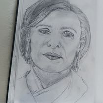 My project for course: Portrait Sketchbooking: Explore the Human Face. Sketching, Drawing, Portrait Drawing, Artistic Drawing, and Sketchbook project by Katie Brierley - 10.25.2023