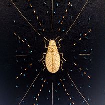 Mon projet du cours : Initiation à la broderie d'or : représentez la nature. Un projet de Broderie , et Art textile de Catherine Cadiou - 25.10.2023