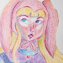 Dibujo de retratos llamativos con lápices de colores.. Drawing, Portrait Drawing, Sketchbook, and Colored Pencil Drawing project by Arlette Cruz - 10.22.2023