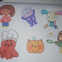 Diseño de personajes estilo kawaii. Design, Traditional illustration, Character Design, Vector Illustration, and Manga project by Denisse Acosta Valencia - 10.27.2023