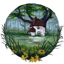My project for course: Painting Atmospheric Landscapes with Gouache. Projekt z dziedziny Trad, c, jna ilustracja,  Malarstwo i Malowanie gwaszami użytkownika Katinka - 27.10.2023