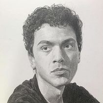 Mi proyecto del curso: Retrato realista con lápiz de grafito. Un progetto di Illustrazione tradizionale, Belle arti, Bozzetti, Disegno a matita, Disegno, Disegno di ritratti, Disegno realistico, Disegno artistico e Disegno anatomico di gabolito22 - 26.10.2023