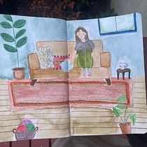 Mi proyecto del curso: Sketchbook para explorar tu estilo de dibujo. Ilustração tradicional, Esboçado, Criatividade, Desenho, Pintura em aquarela, Sketchbook, e Pintura guache projeto de anacrism91 - 27.10.2023
