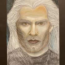 My project for course: Illustration with Pastel and Coloured Pencils. Un progetto di Illustrazione tradizionale, Belle arti, Disegno a matita, Disegno, Disegno di ritratti, Disegno realistico e Disegno artistico di anzotika - 27.10.2023