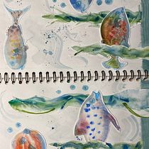 My project for course: Creative Watercolor Sketching for Beginners. Traditional illustration, Sketching, Creativit, Drawing, Watercolor Painting, and Sketchbook project by joanna_bickerton - 10.28.2023
