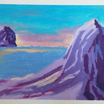 Mon projet du cours : Dessin de paysage aux pastels : jouez avec la lumière. Traditional illustration, Fine Arts, Pencil Drawing, Drawing, and Artistic Drawing project by celine13 - 10.28.2023
