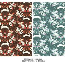 My project for course: Nature-inspired Patterns: From Sketch to Photoshop. Projekt z dziedziny Trad, c, jna ilustracja, Pattern design, R, sunek ołówkiem,  R, sunek, R i sunek botaniczn użytkownika Hannah - 28.10.2023