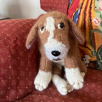 My project for course: Knitting Realistic Stuffed Animals: Make a Puppy from Yarn. Fiber Arts, DIY, Knitting, and Textile Design project by sonja.scott - 10.28.2023