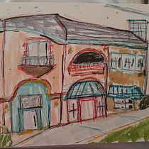 My project for course: Expressive Architectural Sketching with Colored Markers. Sketching, Drawing, Architectural Illustration, Sketchbook & Ink Illustration project by Susan Magers - 10.27.2023