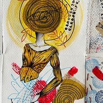 Mi proyecto del curso: Cuaderno creativo: experimenta con collage, estampación y decoupage. Ilustração tradicional, Colagem, Papercraft, e Sketchbook projeto de Madame Fan - 29.10.2023