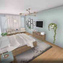 My project for course: Interior Design from Start to Finish. Projekt z dziedziny Architektura wnętrz, Projektowanie wnętrz, Dekoracja wnętrz i Projektowanie przestrzeni użytkownika Tatiana Ferreira - 30.10.2023