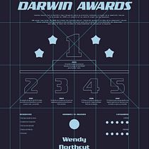 The Talent Show of... DARWIN AWARDS. Un projet de Design graphique, Design de l'information et Infographie de Eduardo Monzón Luengo - 30.10.2023