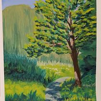 Mein Abschlussprojekt für den Kurs: Landschaftsmalerei mit Gouache für Anfänger Ein Projekt aus dem Bereich Bildende Künste, Malerei, Naturalistische Illustration und Gouachemalerei von stbrie - 30.10.2023