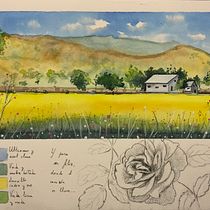 Mi proyecto del curso: Cuaderno de viaje en acuarela. Traditional illustration, Watercolor Painting, Architectural Illustration, and Sketchbook project by María José - 10.30.2023