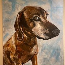 My project for course: Realistic Pet Portraits with Oil Painting. Artes plásticas, Pintura, Pintura a óleo e Ilustração naturalista projeto de Lnka Rusnakova - 30.10.2023