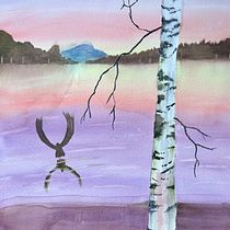 My project for course: Atmospheric Landscapes in Watercolor  Ein Projekt aus dem Bereich Bildende Künste, Malerei und Aquarellmalerei von Lesa Crisp - 31.10.2023