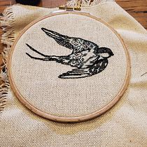 Mon projet du cours : Introduction à la broderie en blackwork. Un proyecto de Bordado y Diseño textil de Justine Rogers - 30.10.2023