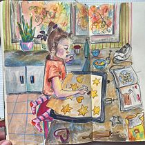 My project for course: Sketchbook Exercises for Artistic Growth. Un proyecto de Ilustración tradicional, Bellas Artes, Bocetado, Dibujo y Sketchbook de kolibri_l_art - 31.10.2023