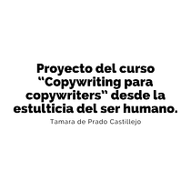 Proyecto del curso Copywriting para copywriters desde la estulticia del ser humano.. Projekt z dziedziny  Reklama, Cop, writing, Stor, telling i Komunikacja użytkownika pradocastillejo - 31.10.2023