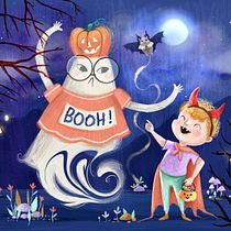 My project for course: Children’s Illustration with Procreate: Paint Magical Scenes. Ilustração digital, Ilustração infantil, Pintura digital, e Álbum ilustrado projeto de Rosangela Curti - 31.10.2023
