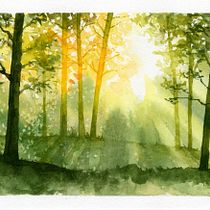 My project for course: Dreamy Watercolor Landscapes: Paint with Light. Un projet de Peinture , et Aquarelle de Sr. Mary Joseph Peterson - 31.10.2023