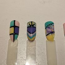 Mi proyecto del curso: Introducción al nail art. Design, Traditional illustration, Painting, Pattern Design, and Decorative Painting project by Lidia Pft - 10.10.2023