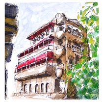 My project for course: Expressive Architectural Sketching with Colored Markers. Sketching, Drawing, Architectural Illustration, Sketchbook & Ink Illustration project by Gowtham Raj - 11.01.2023