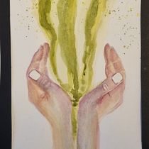 My project for course: Illustration of Hands with Expressive Watercolors. Painting, Watercolor Painting, and Figure Drawing project by Deidre Elam-Rye - 10.31.2023