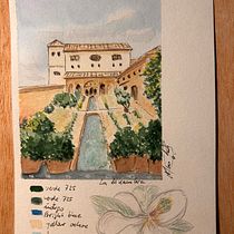Mi proyecto del curso: Cuaderno de viaje en acuarela. Traditional illustration, Watercolor Painting, Architectural Illustration, and Sketchbook project by Elena Santos Carro - 11.01.2023