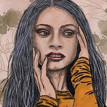 My project for course: Illustrated Portraits with Procreate. Projekt z dziedziny Trad, c, jna ilustracja, Grafika wektorowa, Ilustracja c, frowa i Portret użytkownika Deb Baker - 01.11.2023