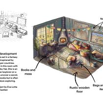 My project for course: Visual Development: Illustrate Imaginary Settings. Un progetto di Disegno, Illustrazione digitale, Arte concettuale e Disegno digitale di Eva-Lotta Kastilan - 01.11.2023