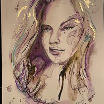 My project for course: Experimental Portraiture with Ink, Tea and Alcohol. Fine Arts, Painting, Drawing & Ink Illustration project by wh6rtwgpgr - 11.03.2023