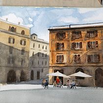 Il mio progetto del corso: Tecniche moderne di acquerello paesaggistico. Un progetto di Pittura e Pittura ad acquerello di Adele - 03.11.2023