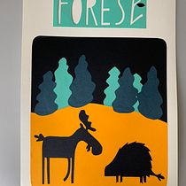 A poster for 'Forest Week' . Drawing, Children's Illustration, and Collage project by gudrunb - 11.03.2023