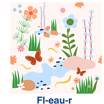 Fl-eau-r . Un progetto di Graphic design, Product design, Pattern design e Illustrazione digitale di Isla McMillan - 03.11.2023
