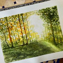 Mi proyecto del curso: Paisajes de ensueño con acuarela: plasma la luz. Un projet de Peinture , et Aquarelle de Javier Díaz González - 04.11.2023