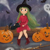 My project for course: Children’s Illustration with Procreate: Paint Magical Scenes. Ilustração digital, Ilustração infantil, Pintura digital, e Álbum ilustrado projeto de Tania Tokar - 04.11.2023