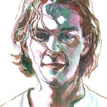 Mój projekt z kursu: Portret artystyczny akwarelami. Fine Arts, Painting, Watercolor Painting, and Portrait Drawing project by Olga Kozyra - 11.04.2023