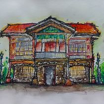 My project for course: Expressive Architectural Sketching with Colored Markers. Sketching, Drawing, Architectural Illustration, Sketchbook & Ink Illustration project by Iris Tolentino - 11.02.2023