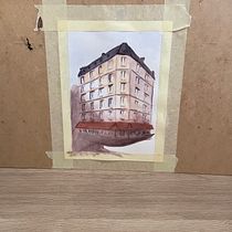 My project for course: Architectural Sketching with Watercolor and Ink. Sketching, Drawing, Watercolor Painting, Architectural Illustration, Sketchbook & Ink Illustration project by angelamarh26 - 11.05.2023