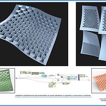 Griglietta parametrica. Ein Projekt aus dem Bereich 3D, Architektur, Möbeldesign und - bau, Industriedesign, Innenarchitektur, Produktdesign, 3-D-Modellierung, Digitale Architektur und 3-D-Design von Giuseppe Cossu - 05.11.2023