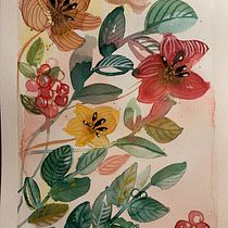 Mein Abschlussprojekt für den Kurs: Blumenkompositionen mit Aquarell: Verbinde dich mit der Natur. Ilustração tradicional, Pintura, Pintura em aquarela e Ilustração botânica projeto de anl tan - 05.11.2023